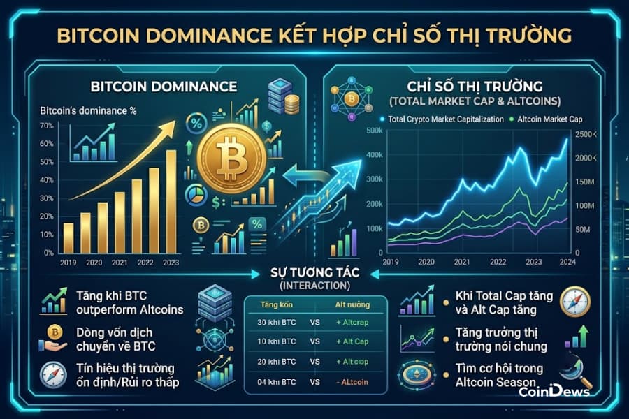 Kết hợp với các chỉ số thị trường khác để tăng độ tin cậy