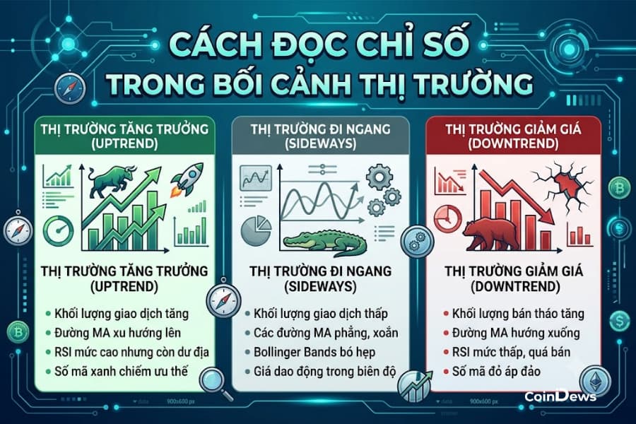 Cách đọc chỉ số trong từng bối cảnh thị trường