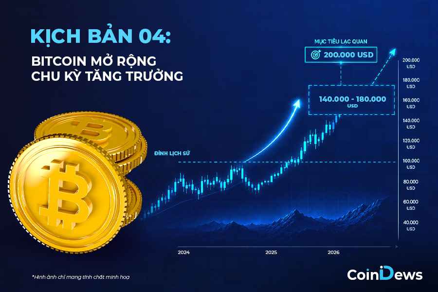 giá Bitcoin mở rộng chu kỳ tăng trưởng