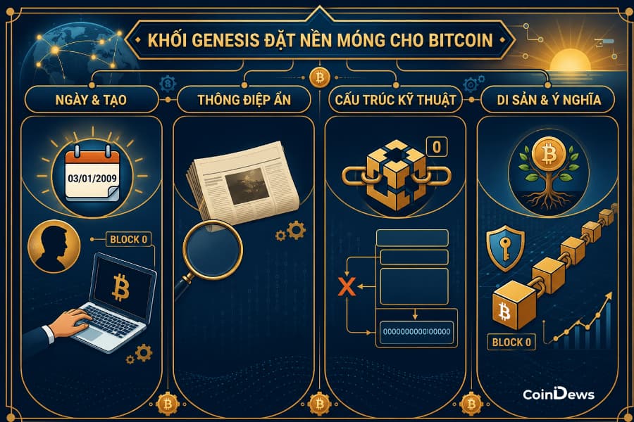 Khối Genenis giúp nhà đầu tư hiểu Blockchain kiểm chứng bằng phần mềm