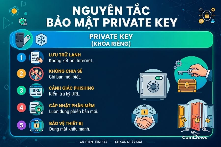 7 cách bảo mật private key an toàn