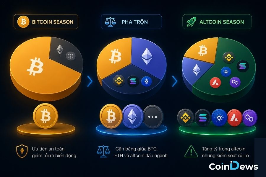 Phân bổ danh mục đầu tư theo chỉ số mùa altcoin