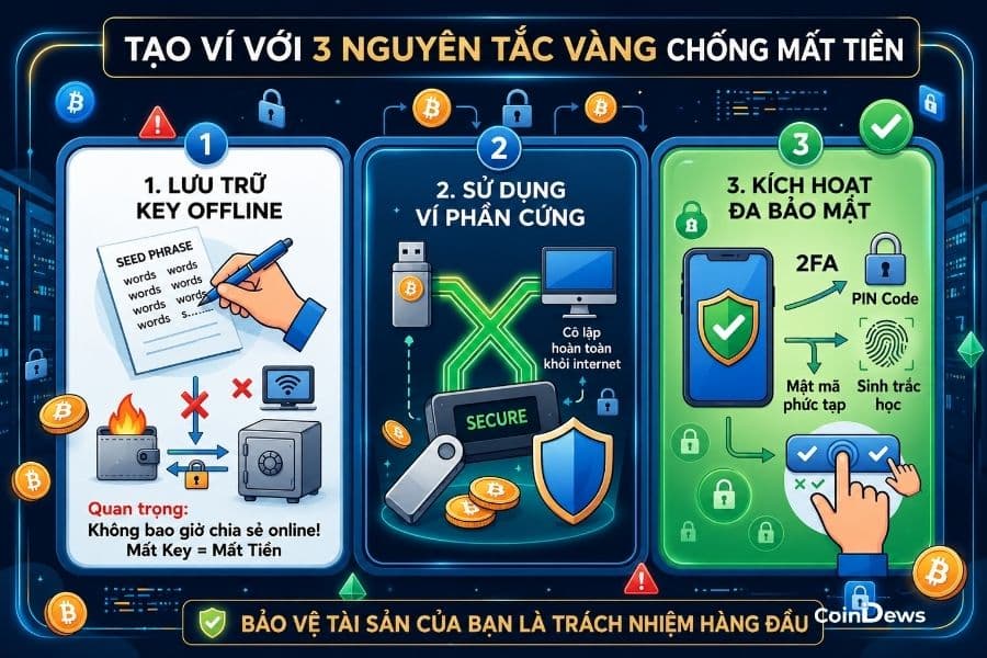   Tìm nguồn uy tín, seed phrase và kiểm tra kỹ trước khi giao dịch
