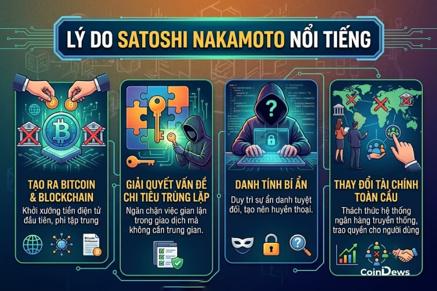 Satoshi có sức ảnh hưởng lớn sau thành công của Bitcoin