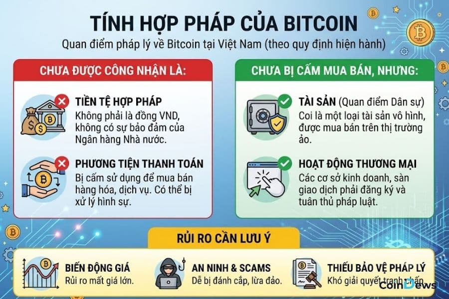 Khung pháp lý về Bitcoin hiện nay
